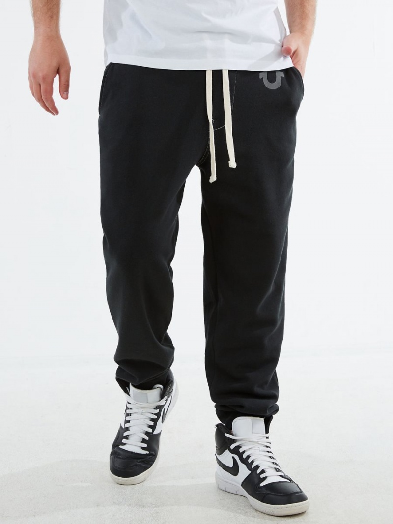 Black True Religion Logo Jogger | 4629-XHQRL