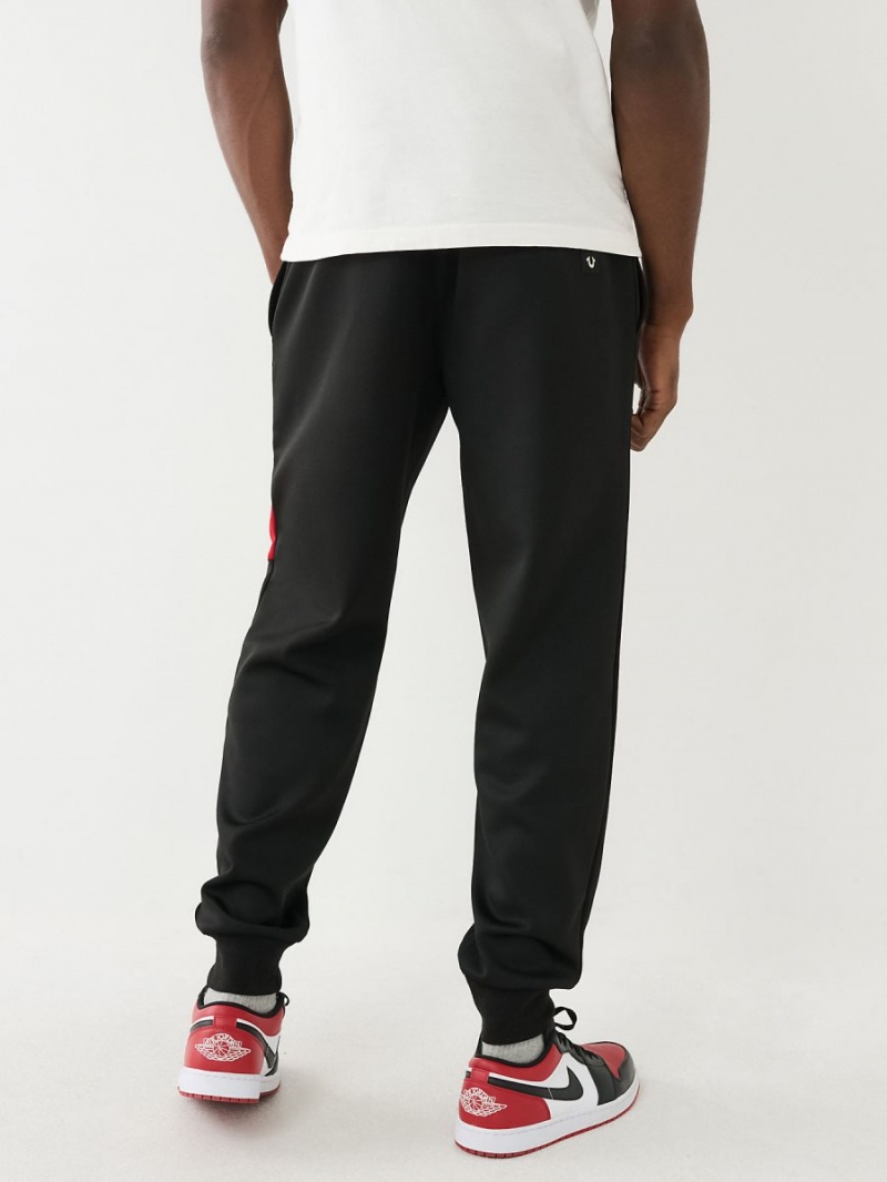 Black True Religion Logo Patch Classic Jogger | 2346-LONHY