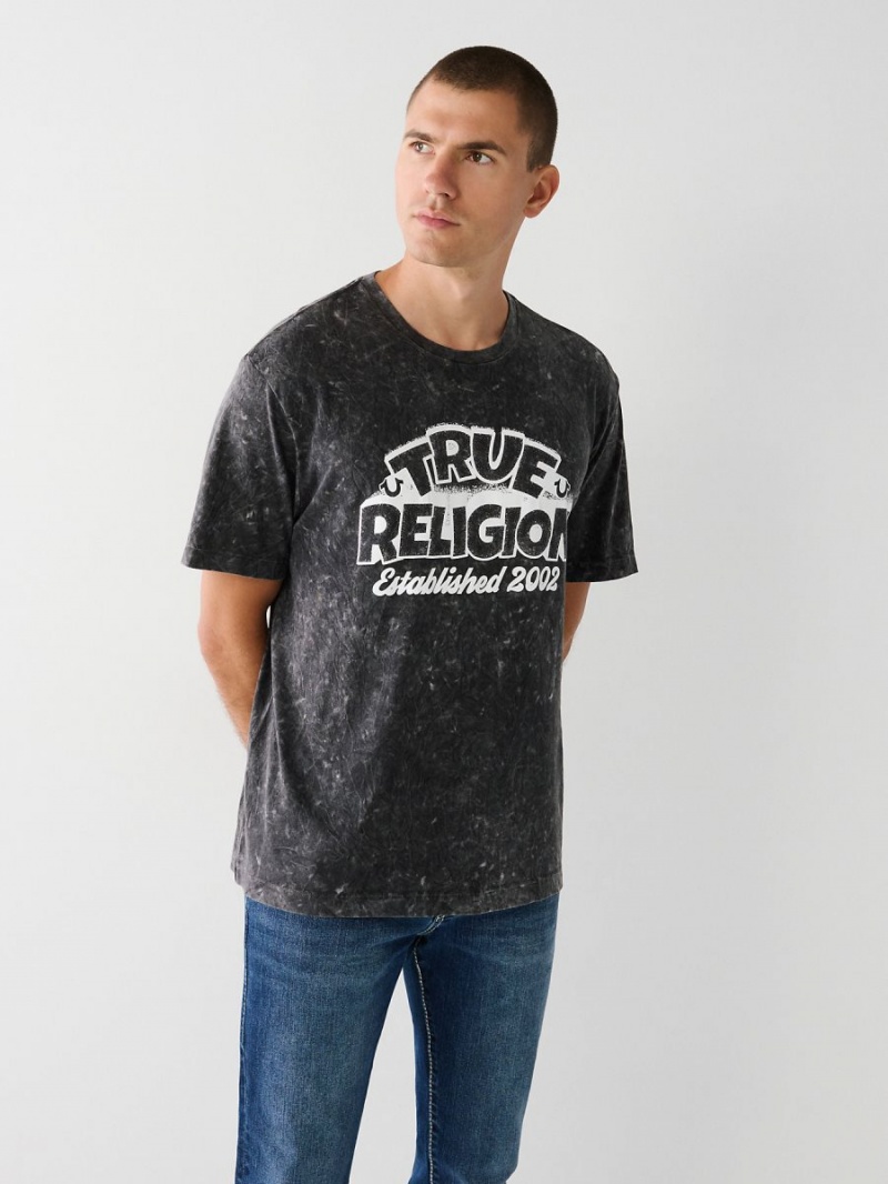 Black True Religion Relaxed T Shirts | 4750-OYTAF