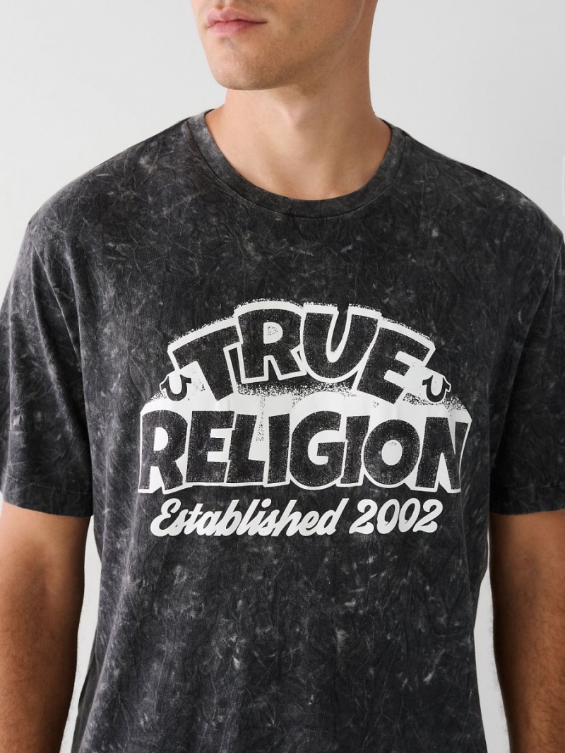 Black True Religion Relaxed T Shirts | 4750-OYTAF