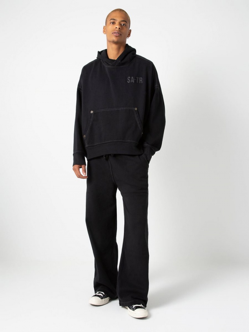 Black True Religion Sebastien Ami X Big Rick Sweat Pants | 4359-TRVJS