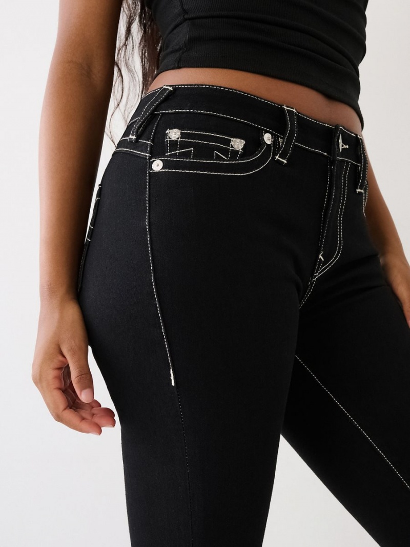 Body Rinse Black True Religion Booty Perfector Straight Jeans | 3892-MBYHT