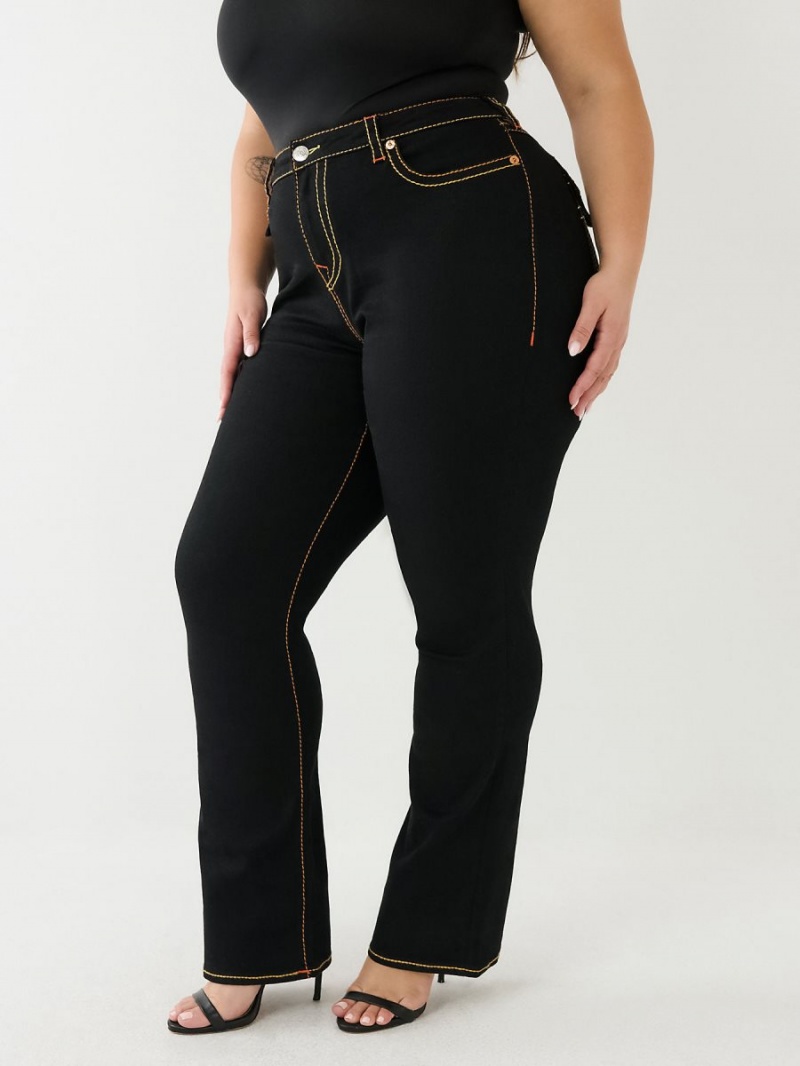 Body Rinse Black True Religion Plus Becca Big T Bootcut Jeans | 3760-OICMA