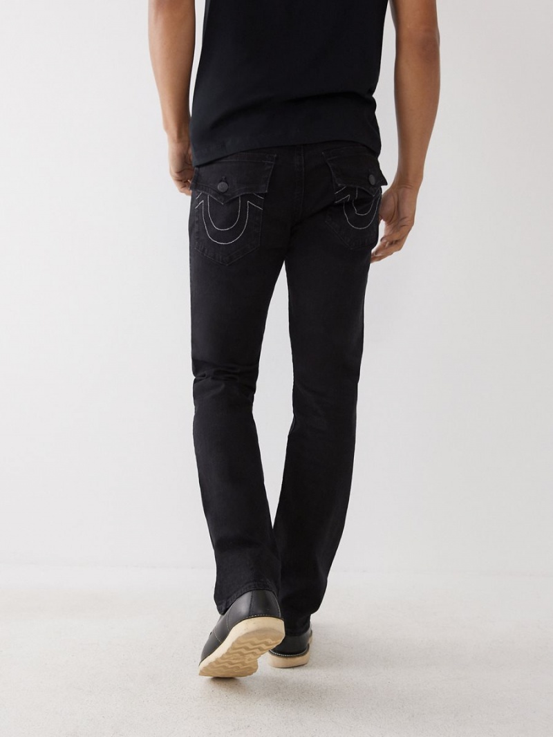 Body Rinse Black True Religion Ricky Straight Jeans | 4520-PWUNE