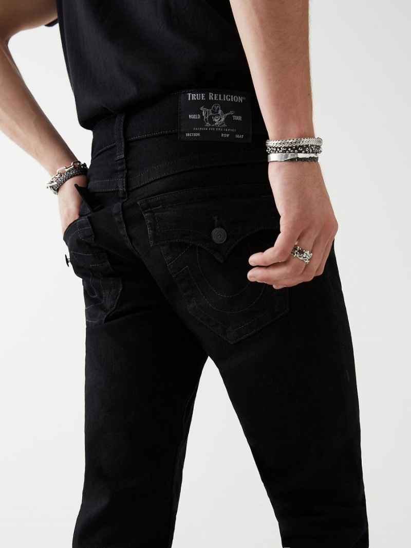 Body Rinse Black True Religion Rocco Skinny Jeans | 8123-OSJIA