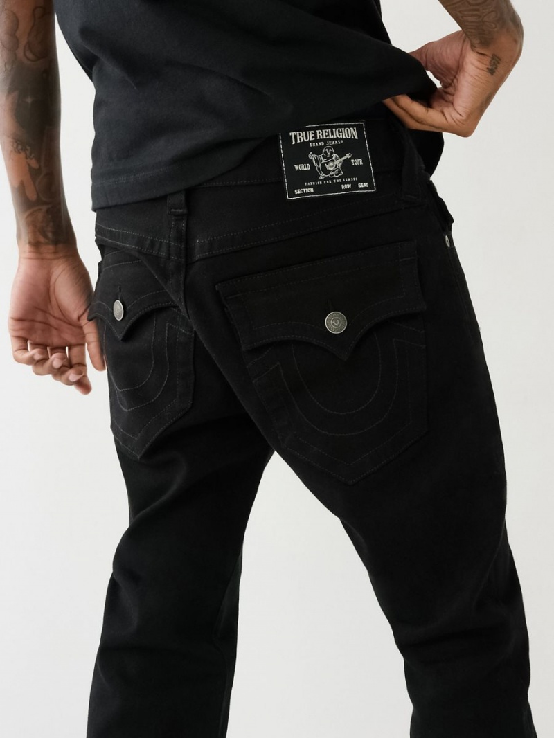 Body Rinse Black True Religion Rocco Zipped Skinny Jeans 34” | 1394-PABZN