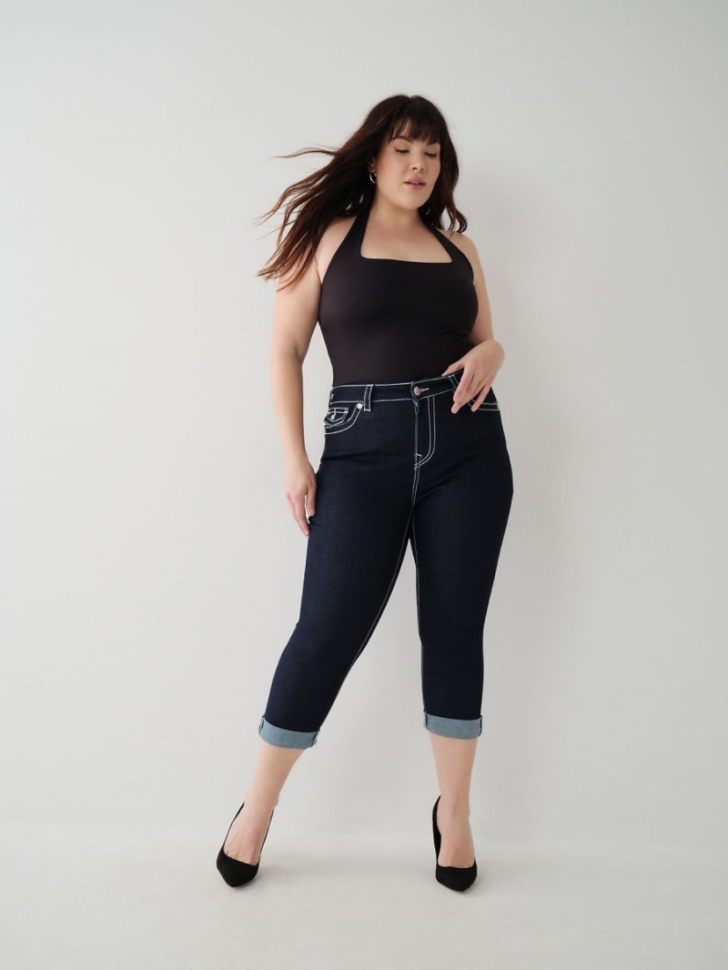 Body Rinse True Religion Jennie Big T Curvy Skinny Crop Jeans | 2785-FPCTI