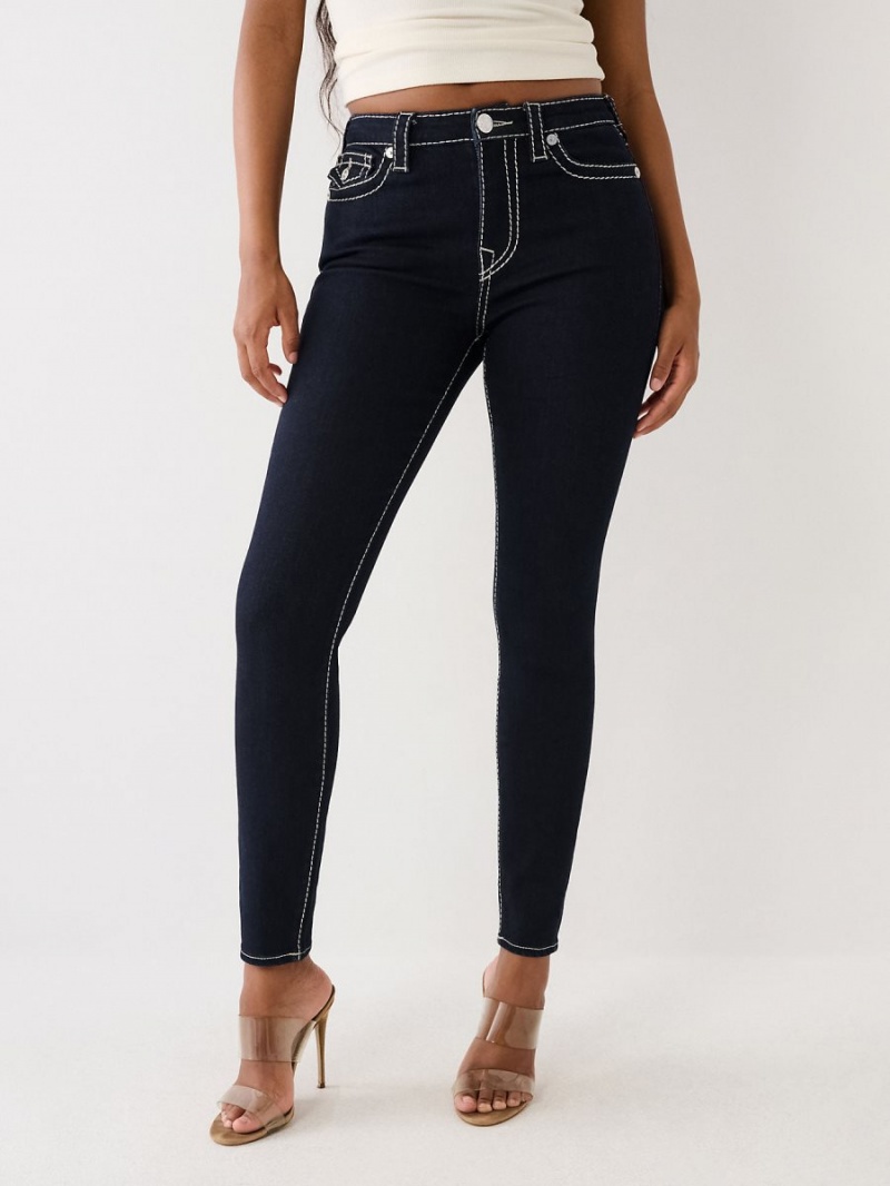 Body Rinse True Religion Jennie Lurex Big T High Rise Curvy Skinny Jeans | 3960-VYSCL