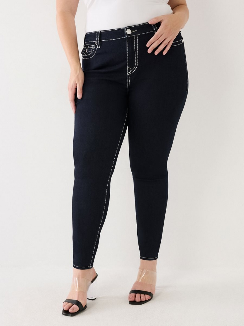 Body Rinse True Religion Plus Jennie Lurex Big T High Rise Curvy Skinny Jeans | 6987-ZOMWB