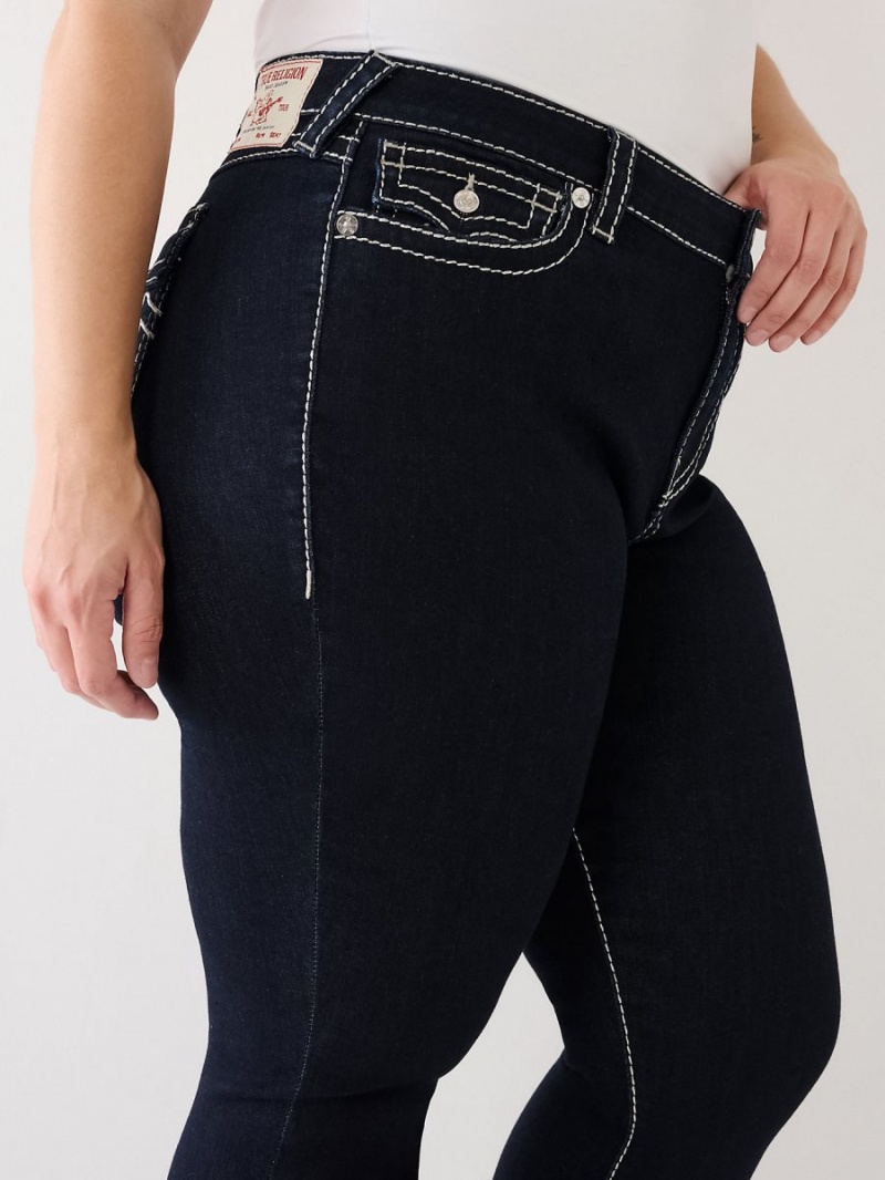 Body Rinse True Religion Plus Jennie Lurex Big T High Rise Curvy Skinny Jeans | 6987-ZOMWB