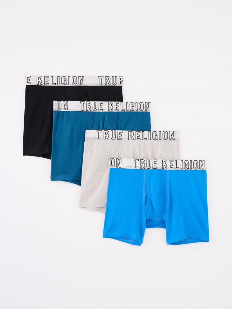 Burnout Blue True Religion Boxer Brief - 4 Pack | 7291-ULNMQ