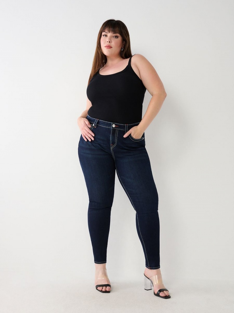 Capri True Religion Plus Halle Big T Super Skinny Jeans | 0953-WBSNM