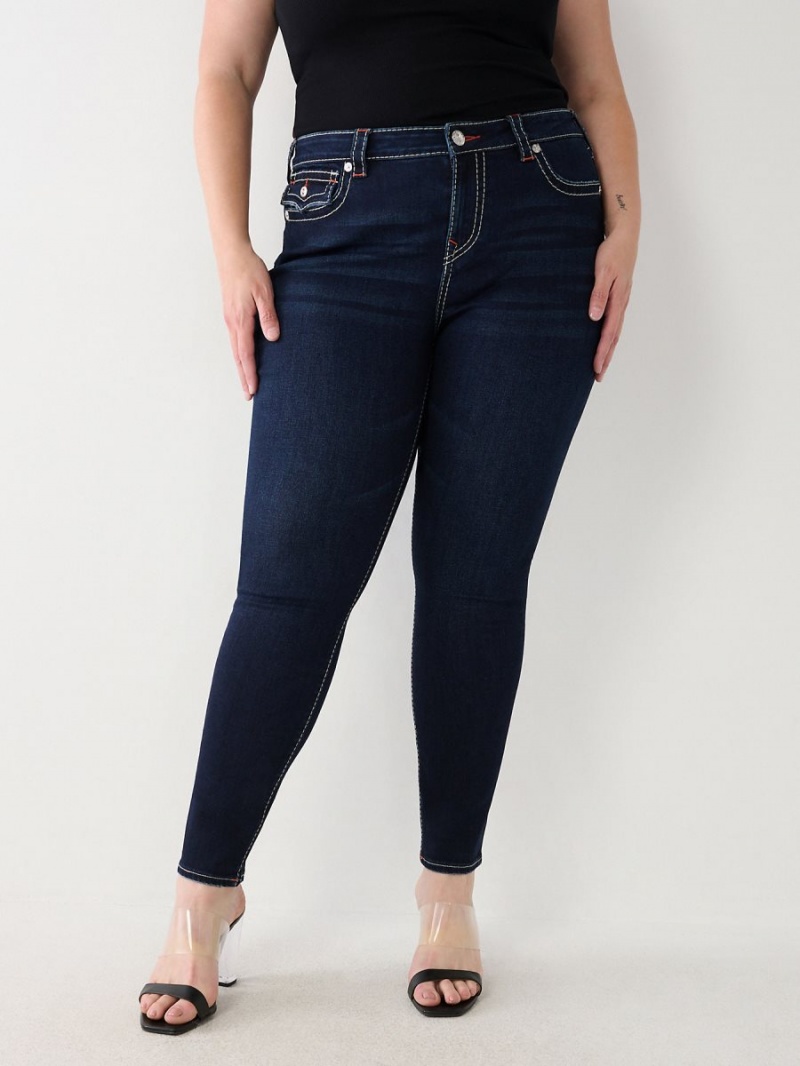 Capri True Religion Plus Halle Big T Super Skinny Jeans | 0953-WBSNM