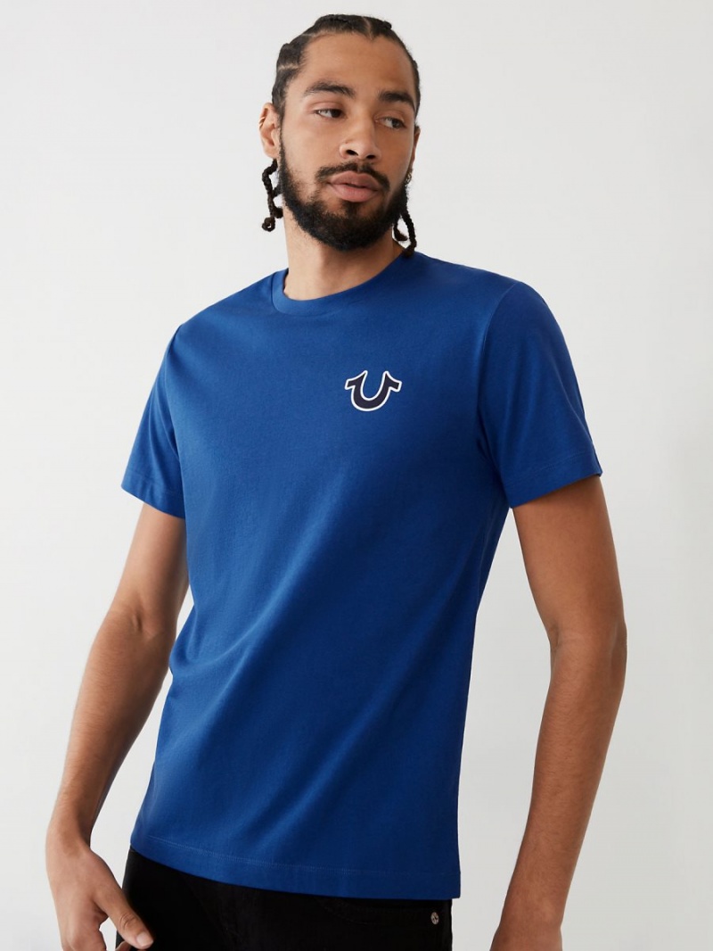 Cobalt True Religion Buddha Logo T Shirts | 1829-PKCVY