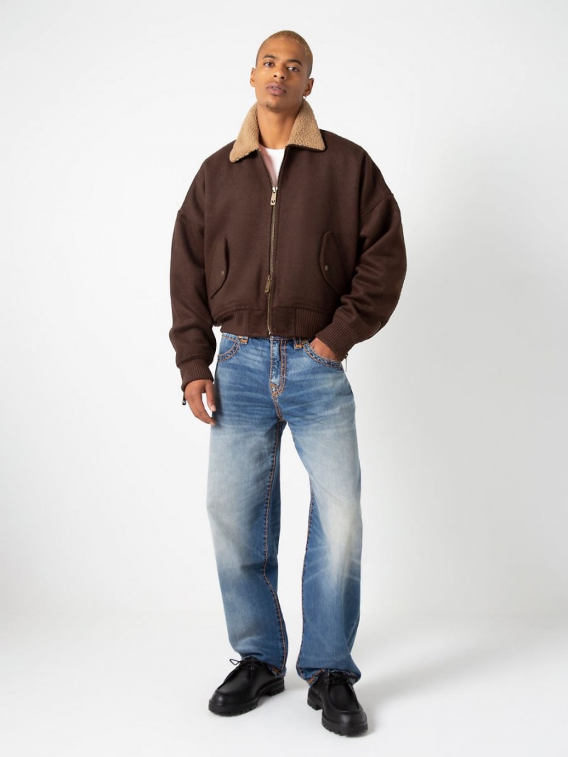 Coffee True Religion Sebastien Ami X Bomber Jacket | 7129-AUTMO