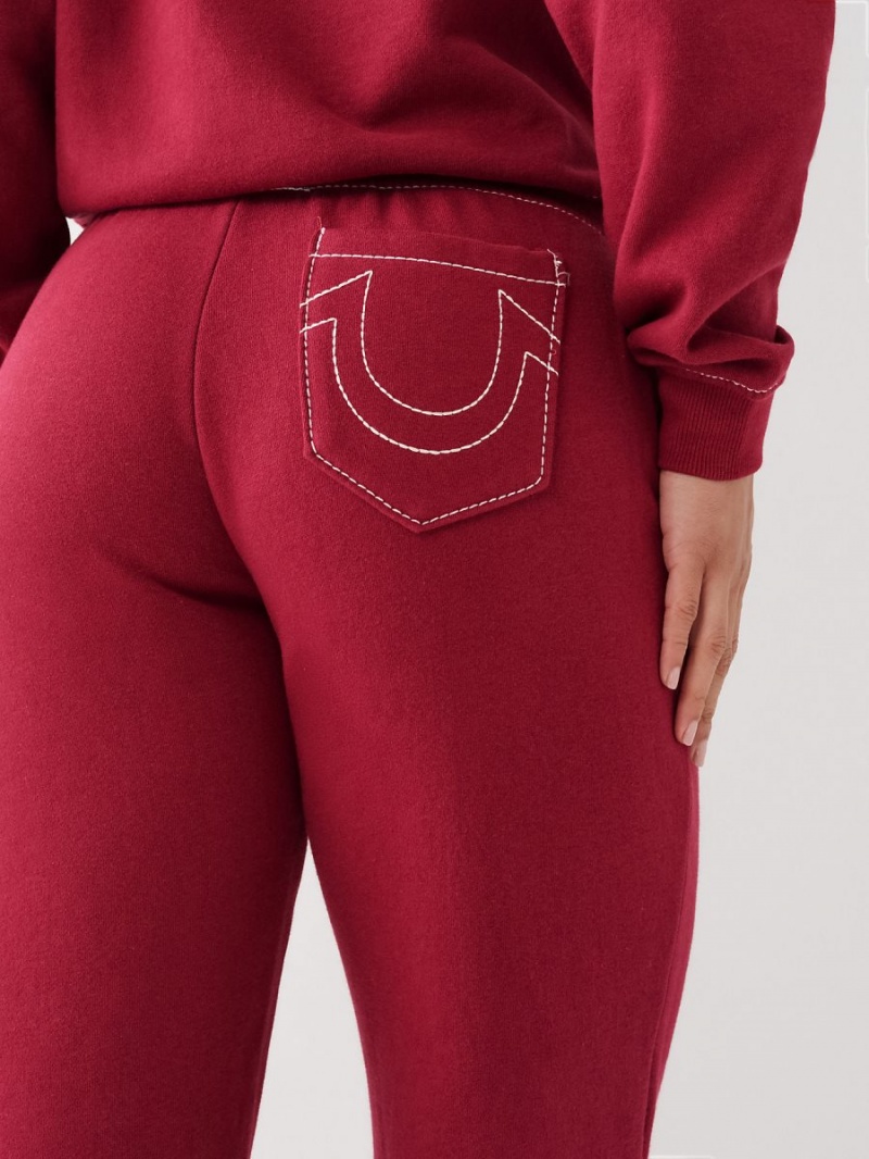 Cranberry True Religion Big T Straight Jogger | 2986-MGHRA