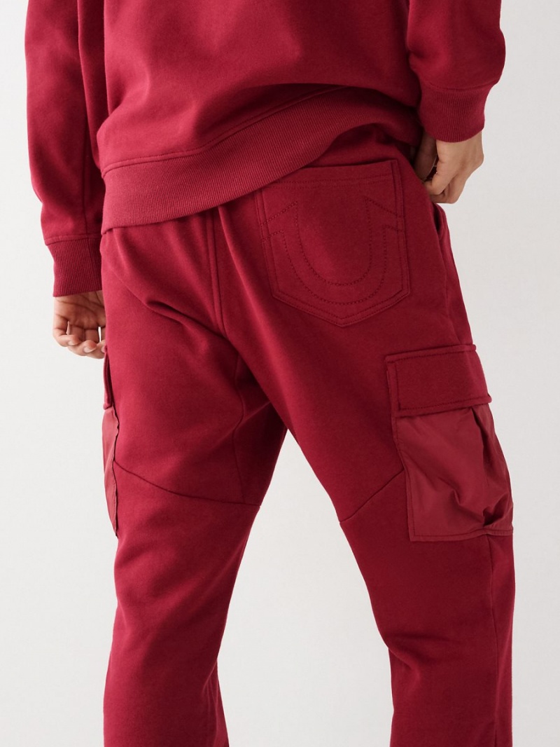 Cranberry True Religion Cargo Revolt Jogger | 3765-WKPIE