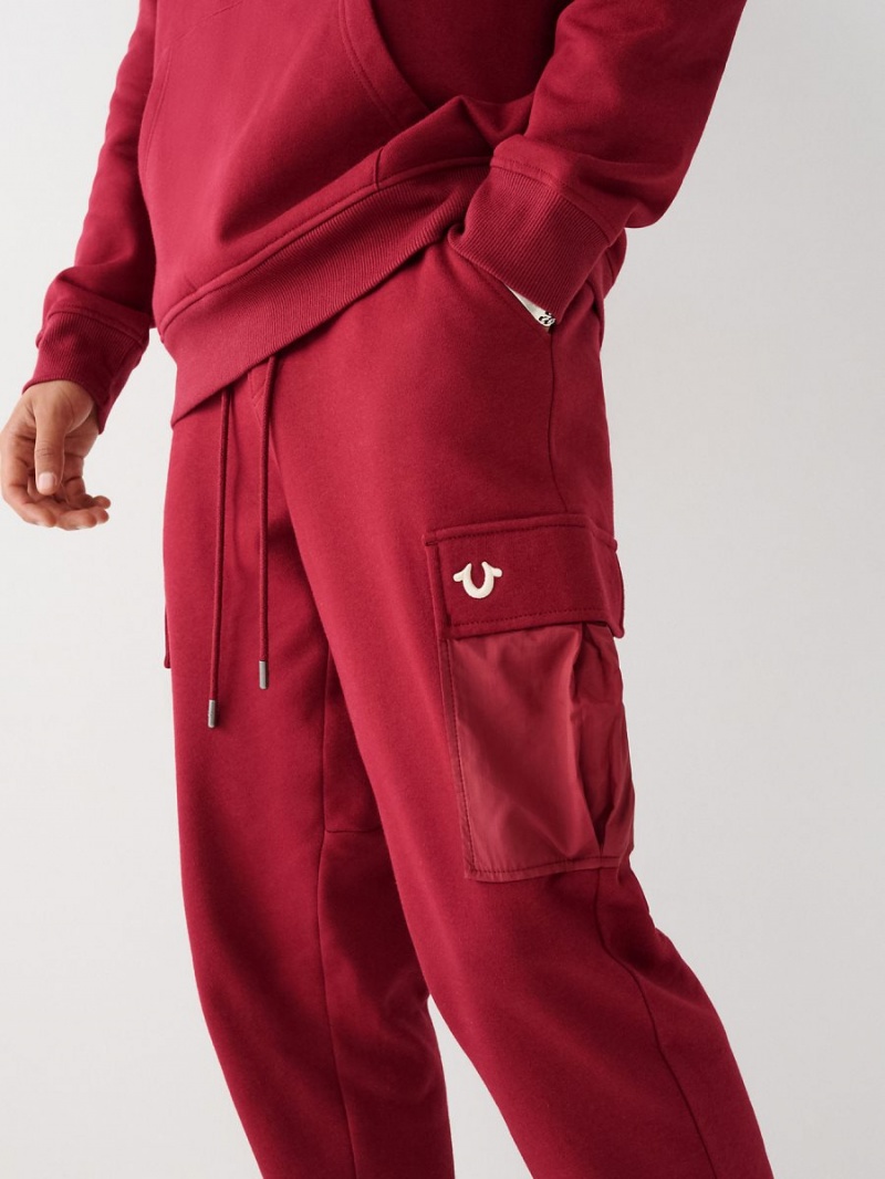 Cranberry True Religion Cargo Revolt Jogger | 3765-WKPIE