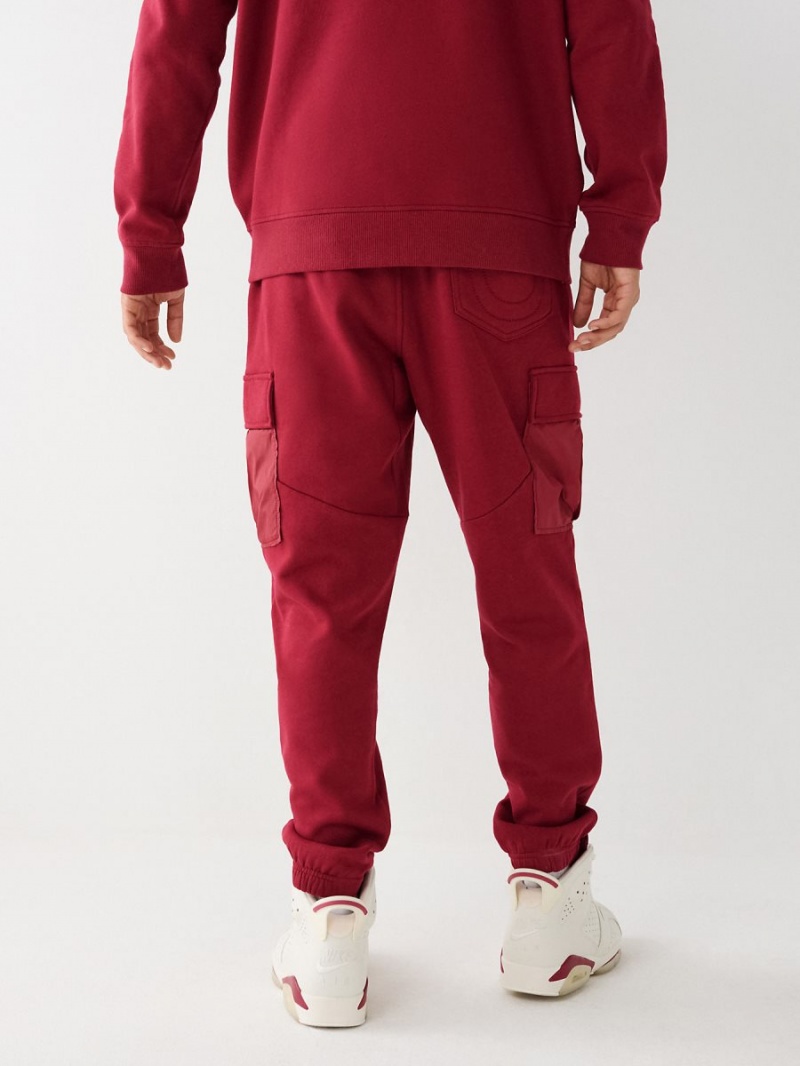 Cranberry True Religion Cargo Revolt Jogger | 3765-WKPIE