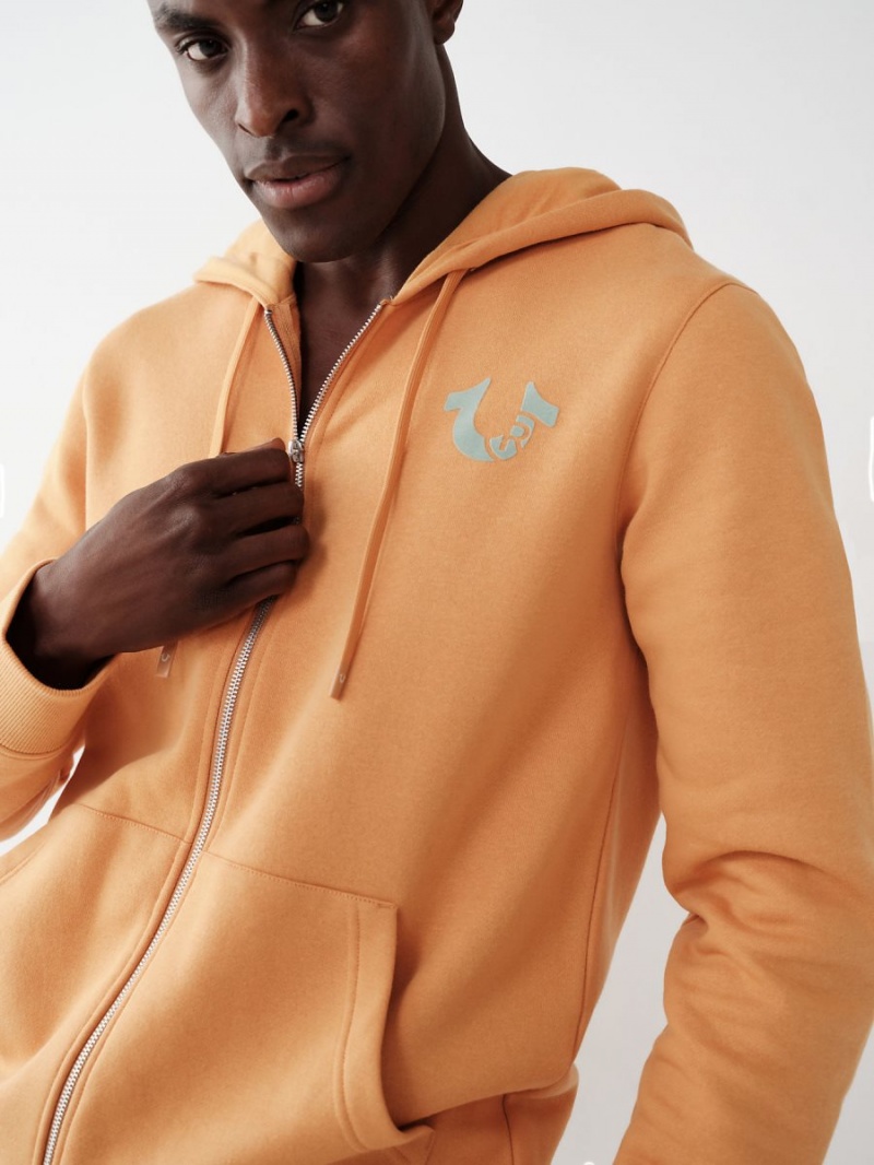 Daffodil True Religion Buddha Zip Hoodie | 0968-GVNXA