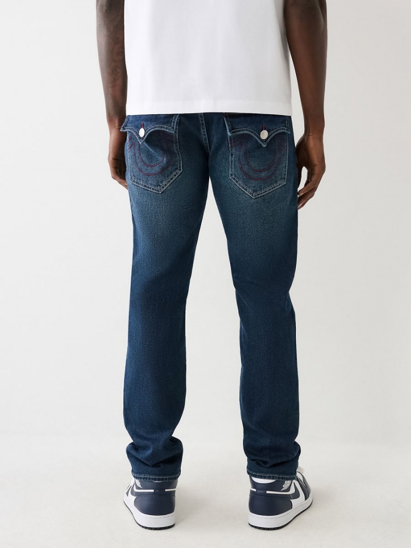 Dark Boreal True Religion Geno Slim Jeans | 1832-AKJNZ