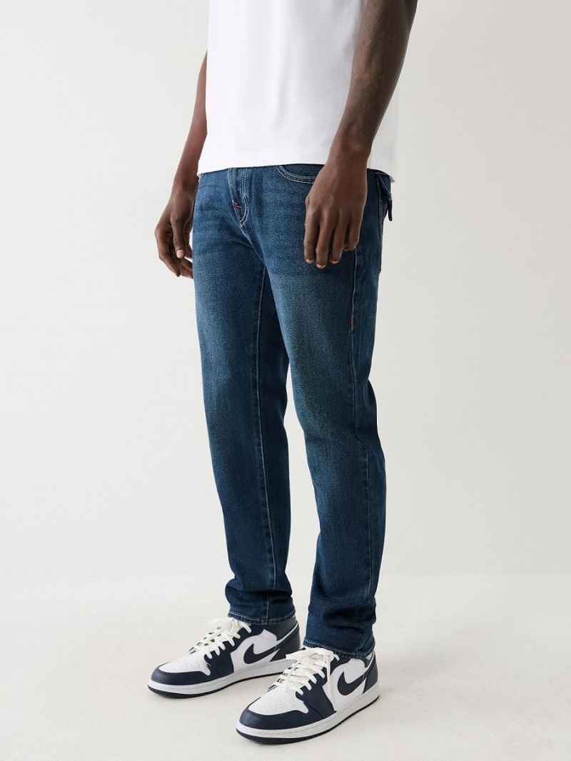 Dark Boreal True Religion Geno Slim Jeans | 1832-AKJNZ