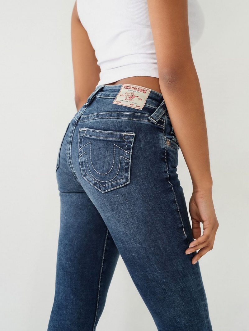 Dark Ringer True Religion Becca Bootcut Jeans | 5740-XWDOP