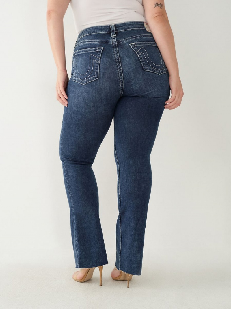 Dark Ringer True Religion Becca Bootcut Jeans | 5740-XWDOP