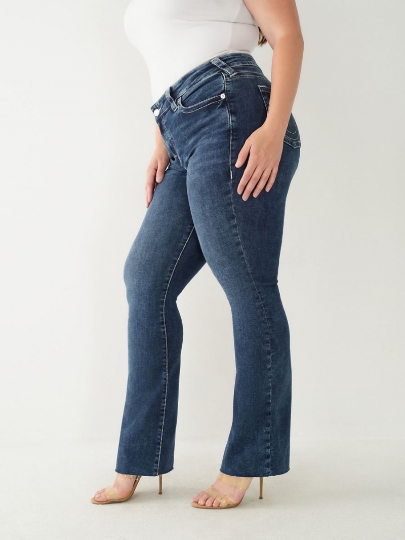 Dark Ringer True Religion Becca Bootcut Jeans | 5740-XWDOP