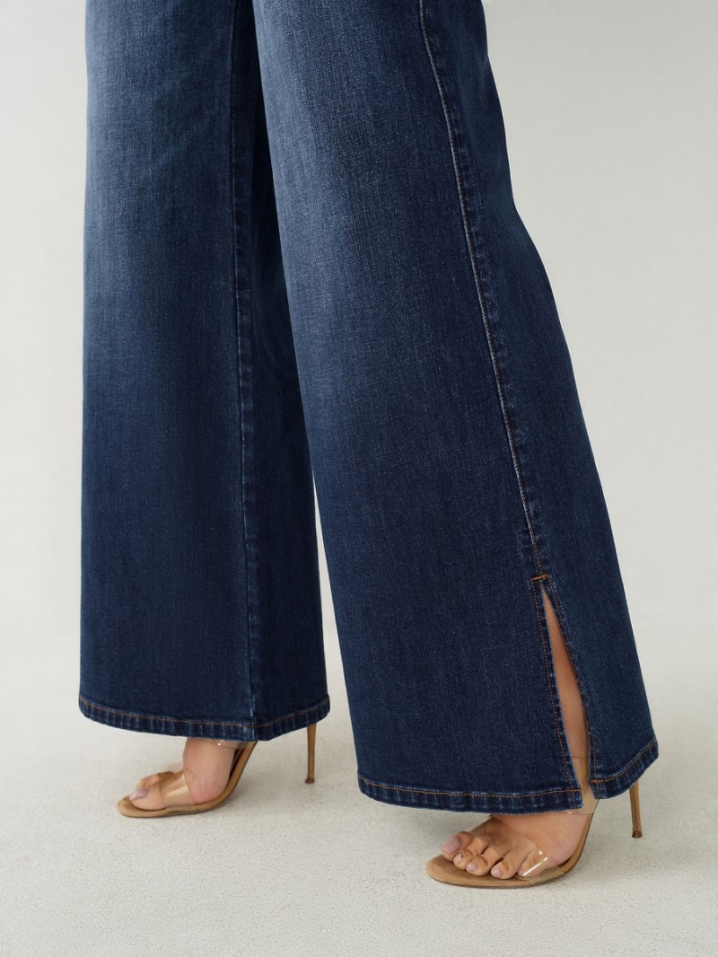 Dark Virtuous Wash True Religion Relaxed Wide Leg Jeans | 7698-IJCBR