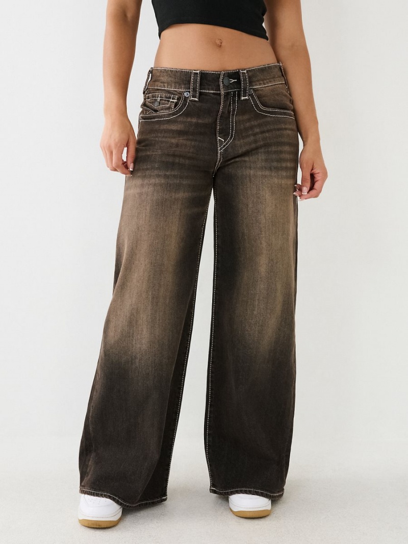 Dark Wash True Religion Jessie Super Baggy Jeans | 8953-WKHGS