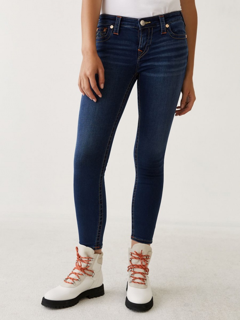 Dreamcatcher True Religion Halle Mid Rise Super Skinny Jeans 27\