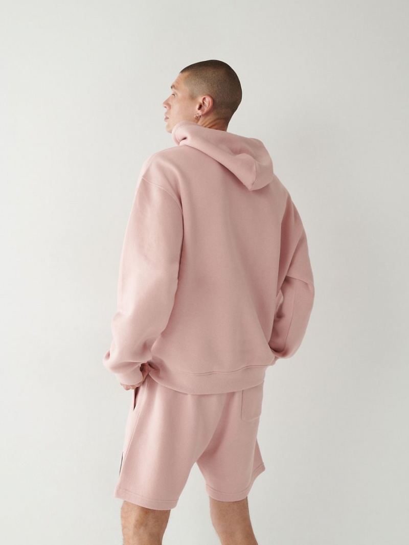 Dull Pink True Religion Logo Relaxed Hoodie | 6950-LDCHM