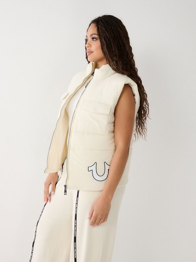 EGRET True Religion Relaxed Puffer Vest | 6897-IQPTF