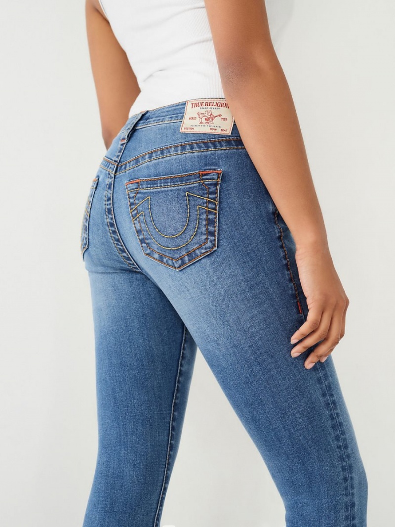 Forgotten Path True Religion Jennie Big T Curvy Skinny Crop Jeans | 9126-VRFKM