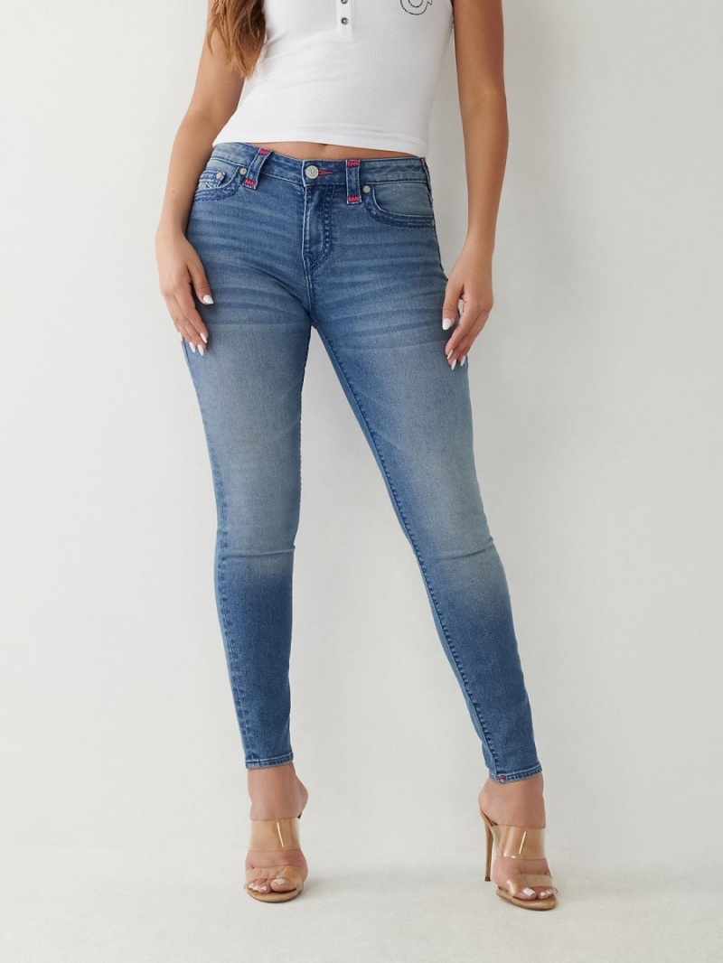 Forgotten Path True Religion Jennie Super T Curvy Skinny Jeans | 0761-YMTUQ