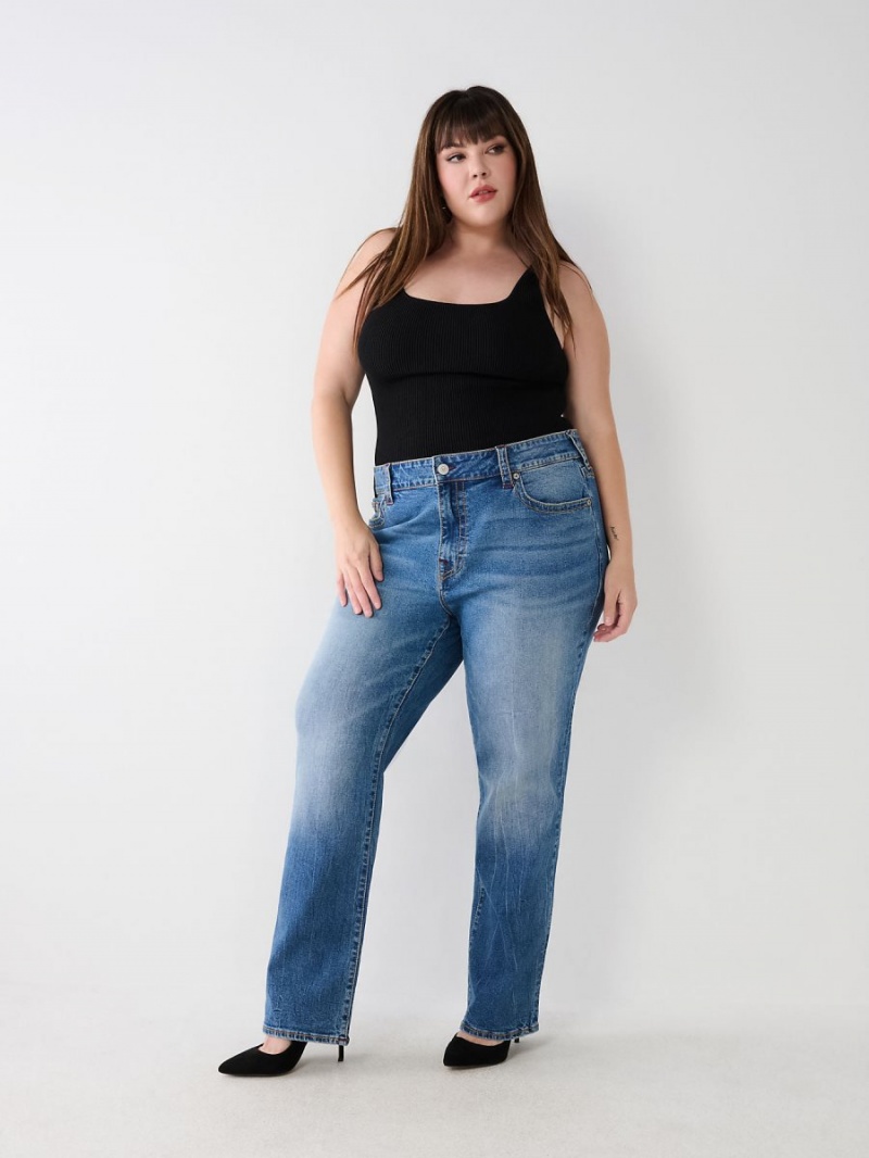 GHOST WAVE True Religion Plus Ricki Relaxed Jeans | 2378-DWSEO