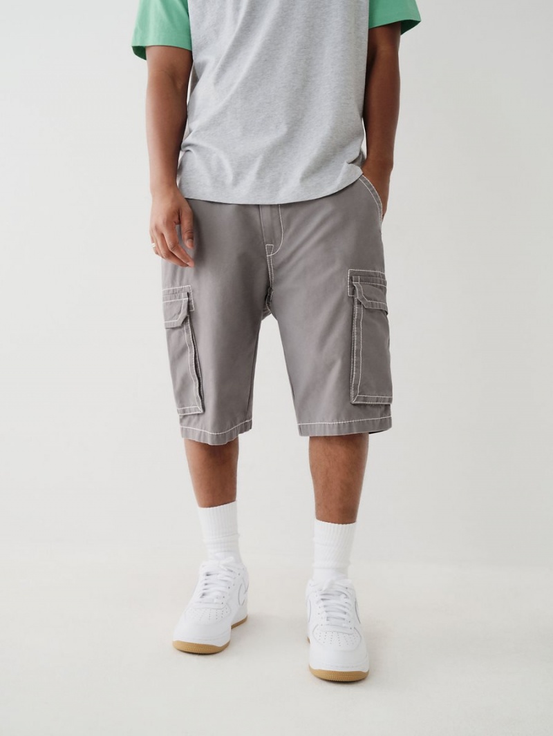 Granite True Religion Big T Cargo Shorts | 4125-GACSW