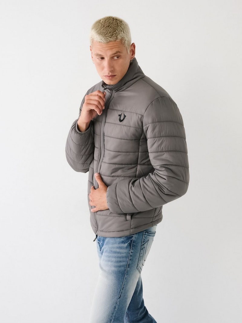 Granite True Religion Puffer Jacket | 6129-VZITM