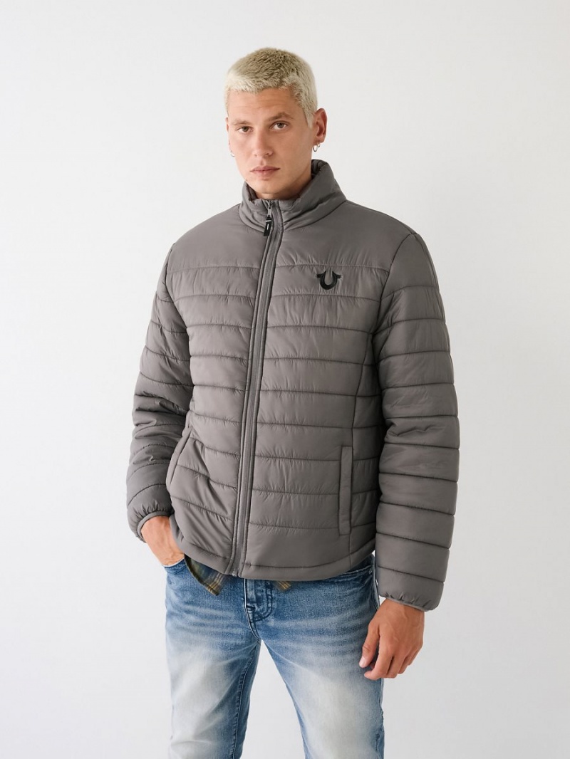 Granite True Religion Puffer Jacket | 6129-VZITM