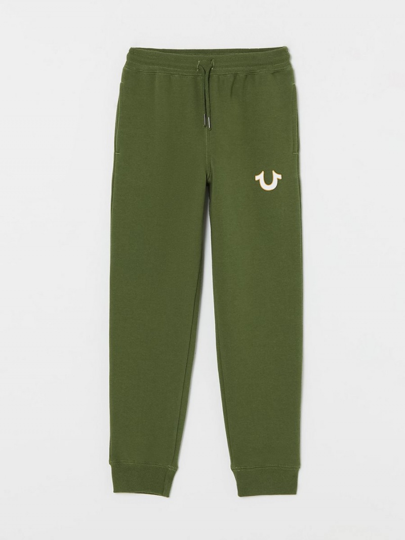 Green True Religion Boys Logo Jogger | 4273-SPCIQ