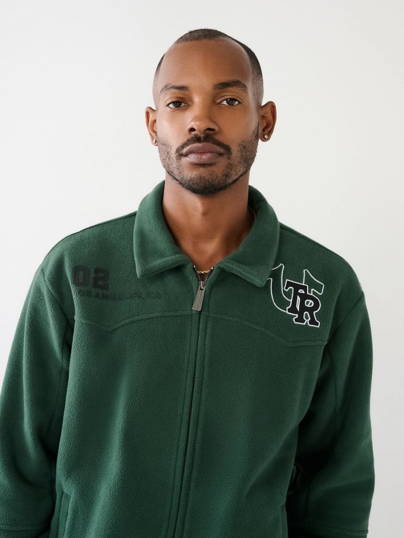 Green True Religion Western Track Jacket | 2709-HDFCV