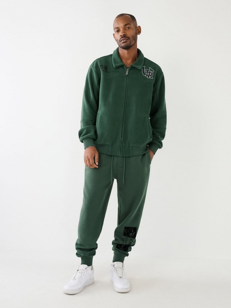 Green True Religion Western Track Jacket | 2709-HDFCV