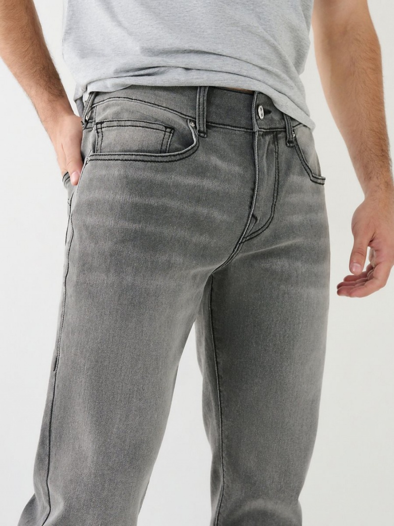 Grey Charcoal True Religion Geno Single Needle Slim Jeans | 2653-DGHAZ