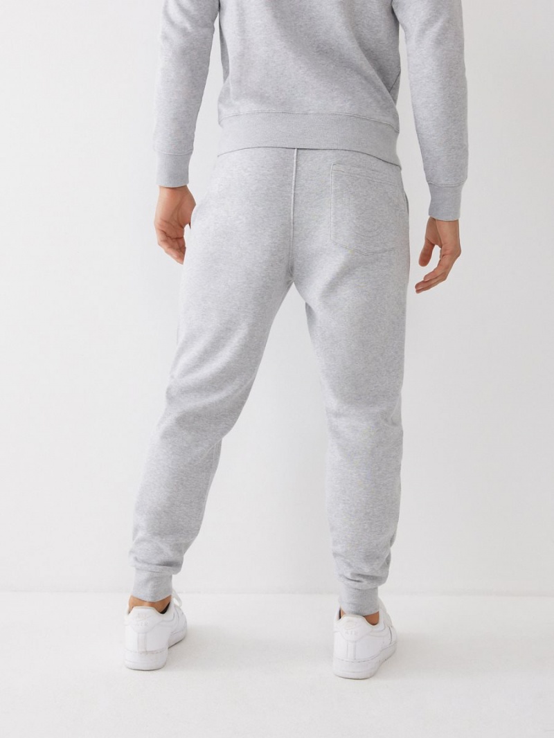 Grey True Religion Logo Jogger | 9248-YNZDK