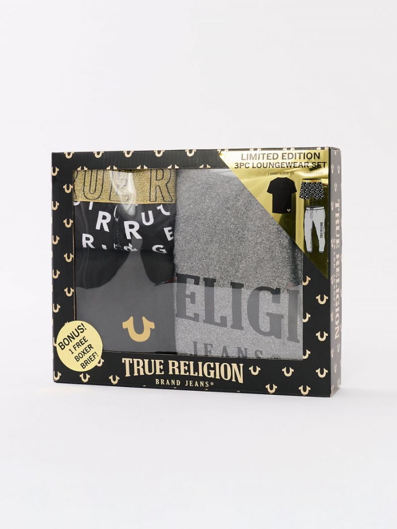 Grey True Religion Lounge Set - 3 Piece | 7382-YGBWS