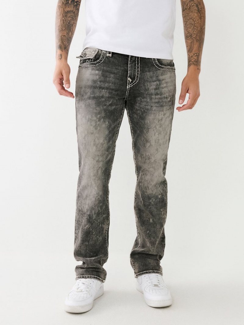 Greymouth Wash True Religion Ricky Faded Super T Straight Jeans | 8356-DEOWY