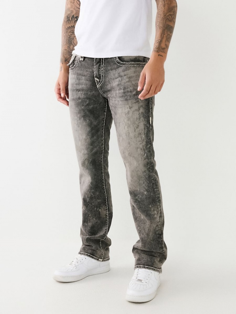 Greymouth Wash True Religion Ricky Faded Super T Straight Jeans | 8356-DEOWY