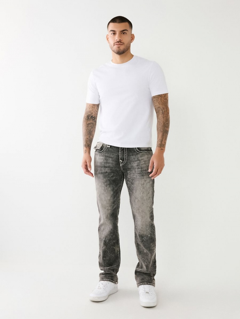 Greymouth Wash True Religion Ricky Faded Super T Straight Jeans | 8356-DEOWY