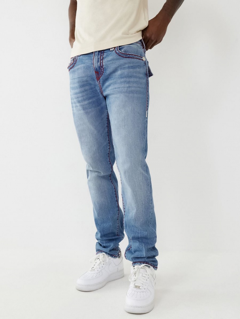 HZMM True Religion Rocco Super T Stitch Skinny Jeans | 7904-DNJXP